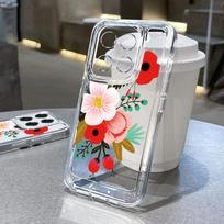 Skirta Xiaomi 13t 11t Poco X6 X5 Redmi Note 13 12 11 10 Pro smūgiams atspari gėlė spalvinga animacinė filmo meilė širdelė silikoninis skaidrus plonas dėklo dangtelis Xiaomi 14T gryna