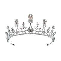 Vaikiška karūna tiara princesė mergaitė pasirodymui karūna krištolinis lankelis vaiko gimtadienio dovana fortepijono pasirodymo aksesuarai