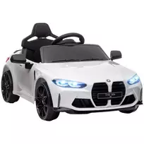 Vaikiškas elektrinis automobilis su 2.4G nuotolinio valdymo pulteliu, MP3, USB, LED šviesa, 3-5 metų, balta