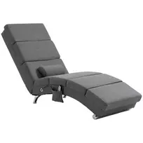 Krėslas su vibro masažo funkcija, nuotolinio valdymo pultas, sulankstomas TV krėslas, su 5 režimais 56x168x84cm