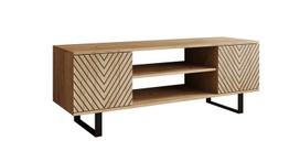 TV staliukas Lorello Herringbone, 135 cm, rudas