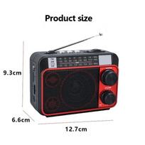 FM Radijas Nešiojamas Bluetooth Stereo Belaidis Garsiakalbis Palaiko TF Kortelę USB Įkrovimas MP3 Muzikos Grotuvas raudona