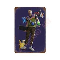 Anime Online Game Valorant Poster Neon Metal Tin Sign Plaque Wall Kawaii Game Room Decor Reyna Jett Gaming Gamer Aesthetic Gift 20x30cm（7.8x11.8inch）