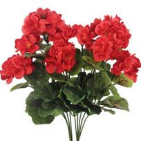 Artificial Begonias Flower Height 14Inch High Fade Resistant Artificial Flower For Wedding Bouquets Home Decoration raudona