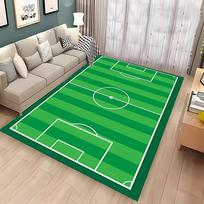 Animacinis futbolo aikštės kilimas Sporto tema Žaidimų kilimėlis berniukams ir mergaitėms Žalias futbolo aikštės grindų kilimėlis Dovana futbolo mėgėjams 40x60cm (16x24in)