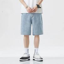 Men's Shorts Jeans Blue Denim Jorts Baggy Harajuku Pants Streetwear Y2k Unisex Oversize Korean Fashion Vintage Summer Clothes M