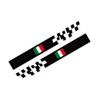 2Pcs Car Door Side Stickers For Fiat 500 Waterproof Vinyl Film Decoration PVC Decals Auto Styling Exterior Car Accessories