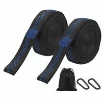 2 Pcs 2M Hammock Straps Wear-Proof Strong Bearing Capacity Hanging Ropes Lightweight Adjustable Loops Hammock Supplies juoda