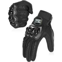 Motocross Riding Work Gloves Full Finger Men Women Motorcyclist Accessories Man Summer Breathable Carbon Armor Protector Items M juoda