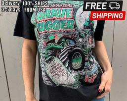 90s 1992 Grave Digger Tshirt Black short sleeve Men Women vtg NH14795 Unisex T-Shirt XXL