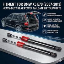 Galinio dangčio automatiniai amortizatoriai su spyruokle BMW X5 (E70) 2007-2013 Pakėlimo atraminė amortizacinė statramsčio dalis