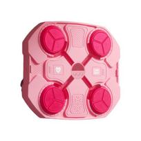 1 Set Music Boxing Machine Wall Mounted Bluetooth-compatible Adjustable Smart LED Boxing Training Target Punching Pad Home Gym Workout Equipment rožinė