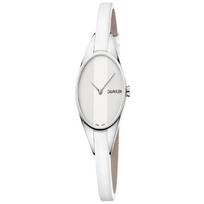 CALVIN KLEIN Rebel serijos laikrodis Kvarcinis mechanizmas Odinis dirželis 29 mm Sidabrinis ciferblatas Moteriškas laikrodis 30 metrų atsparus vandeniui K8P231L6 kvarcas