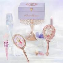 Flower Knows Violet Strawberry Rococo Jewelry Empty Box Handheld Makeup Mirror Hair Accessories And Clips Makeup 5PCS Sets