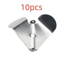10Pcs Aluminium Buzzer Spinner Blades DIY Buzz Bait Surface Fishing Lure Components Tackle Craft Water drop Sequin noise Spoon Spinner 10pcs