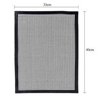Non-Stick PTFE Mesh Grill Bag Barbecue Mat Reusable BBQ Grill Mat Vegetable Meat Cooking Pouch Charcoal Grill BBQ Accessories