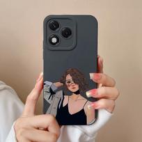 For Huawei Honor X60 X5b X6b X7c X8 X8c X9c 400 Lite Phone Cover Fashion Cool Girl Pattern Soft Liquid Silicone Anti Slip Shell For Huawei Bumper Case Honor 400 Lite 5G