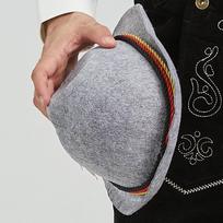 Vokiškas Oktoberfest Bavariškas Vyriškas Alaus Kostiumas Cosplay One Size pilka spalva