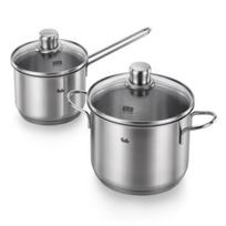 Fissler Japanese Style Stainless Steel Cookware Set (20cm Soup Pot + 16cm Milk Pot)