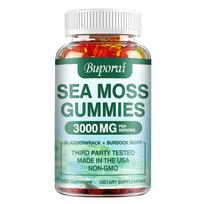 Seaweed gummies, containing bladder algae and burdock root extract, each serving contains 3000 mg, promotes digestion and enhances immunity. 100