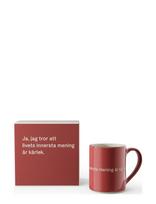Design House Stockholm - Astrid Lindgren Mug 26 - Kavos puodelis - Raudona
