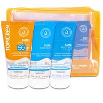 Kūno priežiūros rinkinys Topicrem Sun Protect SPF50, 3 x 50 ml