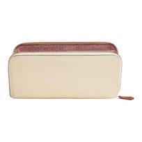 Hermes SilkIn Classic Long Zipper Wallet Women Wallet Cream-White Milk-Tea Purple-Rose H083822CKAB Box Not Included