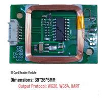 Integrated ID Card Reader with Serial, Wiegand, TTL Ports & Antenna No Antenna