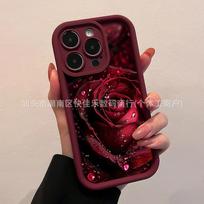 Red Rose iPhone Apple 17PROMAX Takahu 16Pro/15/14/13/12/11 all-inclusive mobile phone case iPhone 7/8