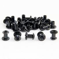 100pcs Black Tactical Slotted Posts and Cross Head Screw DIY Kydex Leather Holster Sheath Chicago Screws China Mainland