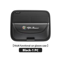 DDHQV1 Car Sun Visor Glasses Case Sunshade Clamp Sunglasses Holder For Alfa Romeo 159 Giulietta Giulia 147 Mito 156 159 166 GT Stelvio