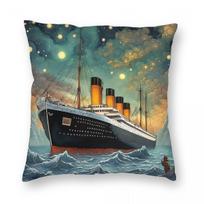 Titanic The Damned Hour Square Pillowcase Polyester Linen Velvet Creative Zip Decorative Pillow Case Sofa Seater Cushion Cover 30x30cm