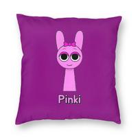 Incredibox Sprunki Pinki Square Pillowcase Polyester Linen Velvet Creative Zip Throw Pillow Case Sofa Cover Wholesale x 30x30cm