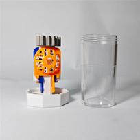 ABBP-3Pcs Travel Size Hydrogen Peroxide Contact Lens Case, Portable Vented Barrel-Shaped Eye Contact Holder