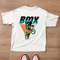 Retro BMX T-Shirt Freestyle Rider Graphic Vintage Tee S