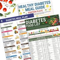 Portable Diabetes Food List Healthy Food Programme Multi-function Diabetic Food Chart Brochure Diabetes Food Schedule šviesiai pilka spalva