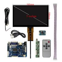 7 colių daugiafunkcis skystųjų kristalų ekranas, valdantis tvarkyklės plokštę, suderinamas su HDMI VGA AV jutiklinis ekranas, skirtas Raspberry Pi kompiuterio monitoriui