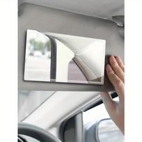 1pc Car Sun Visor Self-adhesive Stainless Steel Mirror one-size gryna