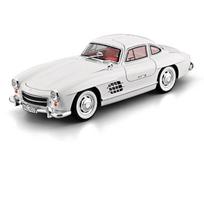 1/18 Benz 300SL Alloy Classic Sports Car Model Diecasts Metal Retro Old Vehicles Car Model High Simulation Sound Light Kids Toys Gift balta