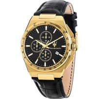 Maserati Velocità Slim Juodos Odos Vyriškas Kvarcinis Chronografas R8871653001 juoda