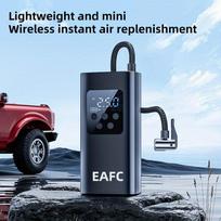 EAFC Padangų pripūtiklis Nešiojamas oro kompresorius, 150 PSI Nešiojama oro pompa automobilių padangoms, su skaitmeniniu manometru LED lempute automobiliui, dviračiui, motociklui