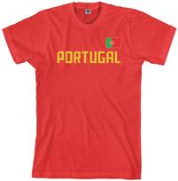 Threadrock Men's Portugal National Team T shirt Portuguese Flag M