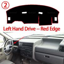For Volkswagen VW Transporter T4 EuroVan Vanagon Caravelle 1990-2004 Anti-Slip Dashboard Cover Protective Pad Sunshade Carpet Red Edge