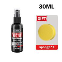 Car Glass Anti-rain Water Spray Repellent Nano Coating Hydrophobic Waterproof Agent Oil Film Removing Auto Glass Film Agent 30ml