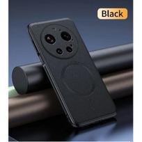 For Xiaomi 17 Ultra Case Magnetic Leather Shield Cover For Xiaomi 17 Ultra Anti-Fingerprint Non-Slip PC+TPU Xiaomi 17 Ultra juoda