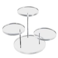 Multi-Layer Acrylic Ring Display Stand Earring Jewelry Holder Rack Gemstone Showcase Mini Anime Action Figure Storage Shelf skaidri