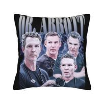 Pillow Case Vintage s Dr Jack Abbot Doctor Comfy  Pillow Cover For Sofa Car Home Decor Retro Trendy Pillowcases 30x30cm 12x12in