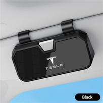 DWWDT1 Car Glasses Case Auto Sun Visor Glasses Holder Sunglasses Clip Storage For Tesla Model 3 S X Y Cybertruck Roadster SpaceX juoda