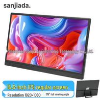 15.6  Portable IPS Monitor with Stand and Built-in Speakers for Office and Gaming Standard Non-Touch
