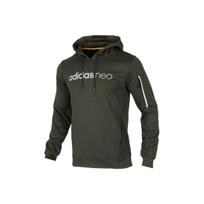 Adidas Neo Casual Sport Pullover Hoodie Men Tops Military-Green FK5810 S